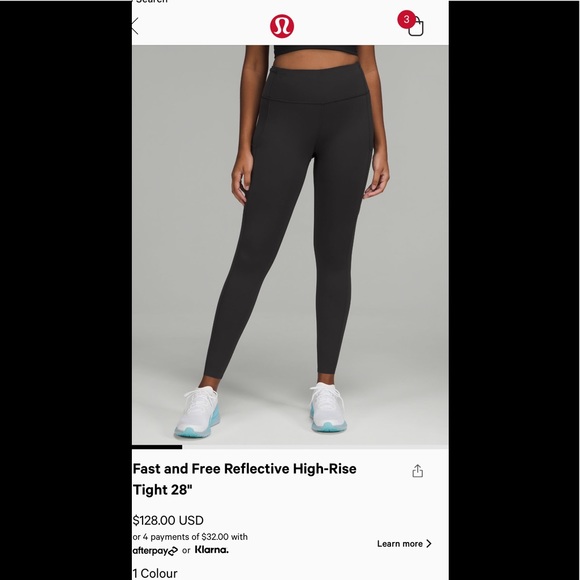 fast and free high rise black leggings - Picture 1 of 3